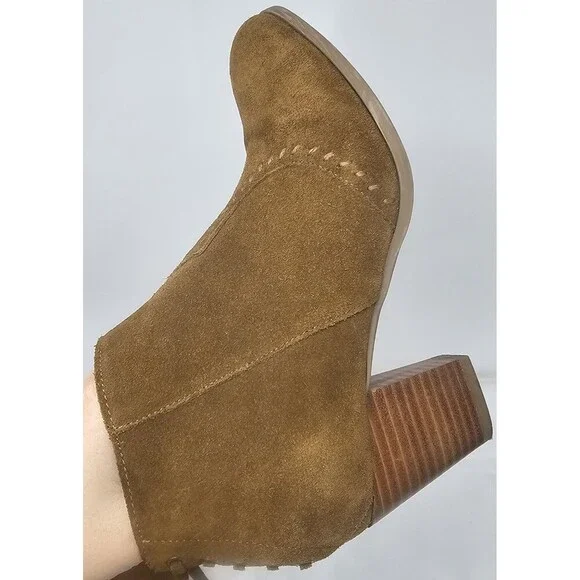Minnetonka Melissa Bootie Womens 9.5 Dusty Brown Suede Side Zip Ankle 81033 - Picture 7 of 16